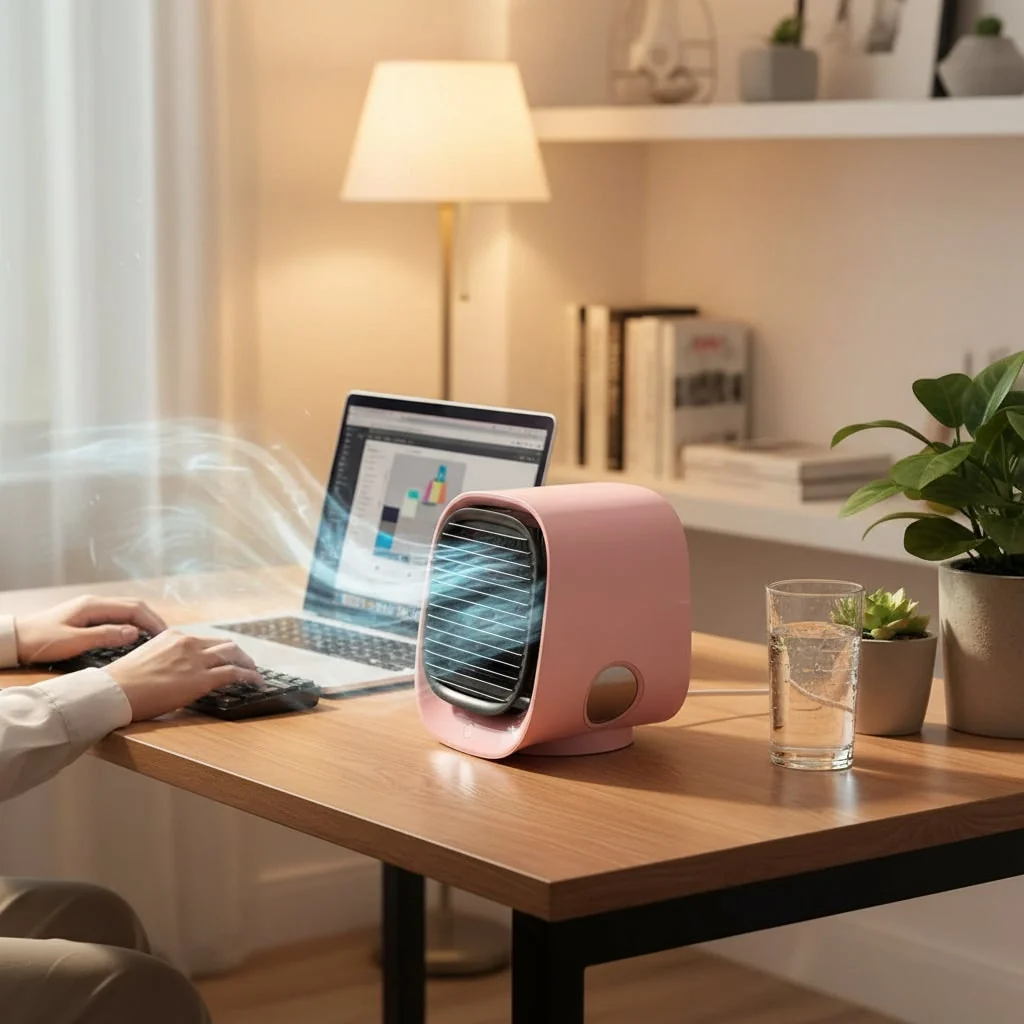 Portable Evaporative Cooler Cooling Fan USB Design - Image 3